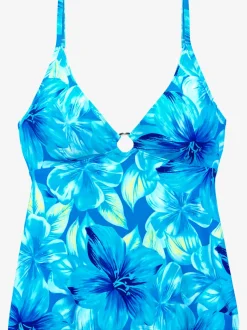 Haut de tankini à motif floral avec bretelles amovibles