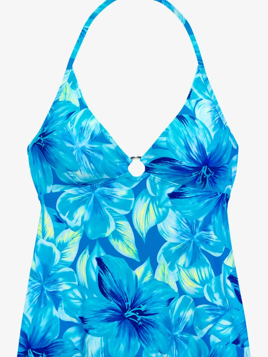 Haut de tankini à motif floral avec bretelles amovibles