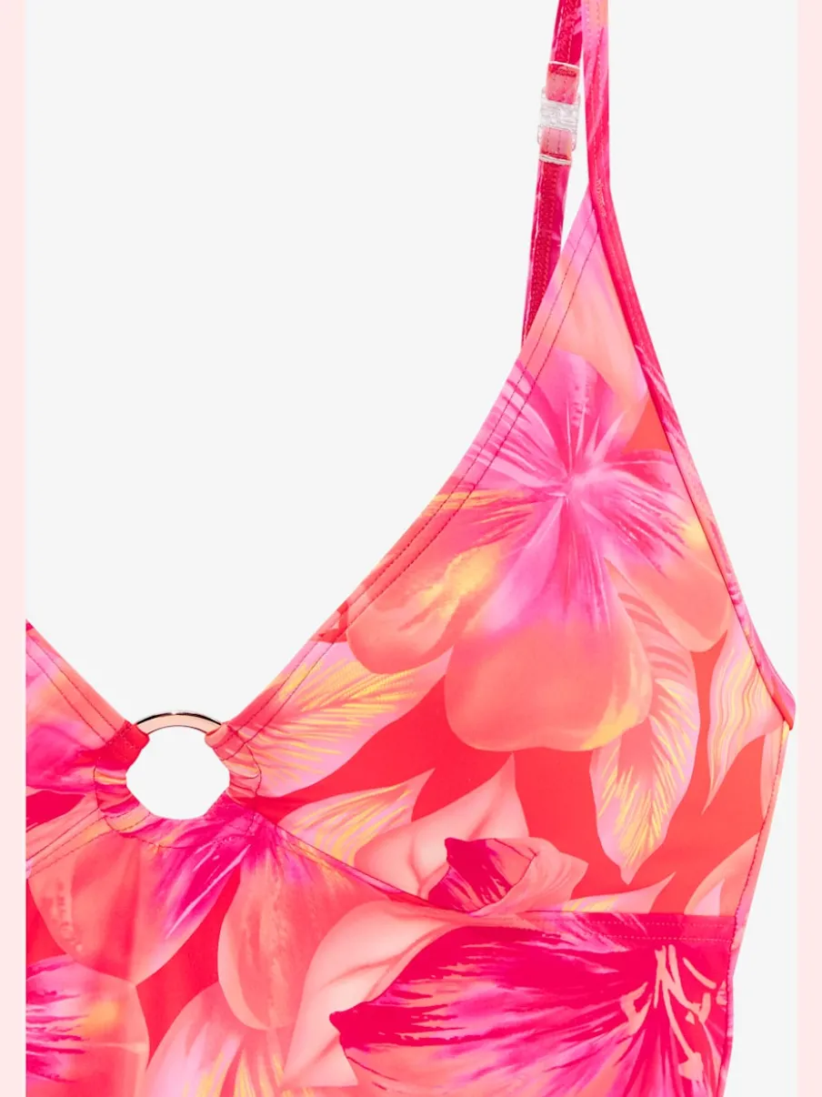 Haut de tankini à motif floral avec bretelles amovibles
