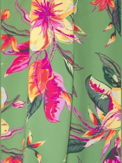 Haut de tankini à motifs floraux avec bretelles et bon maintien