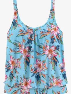 Haut de tankini à motifs floraux avec bretelles et bon maintien