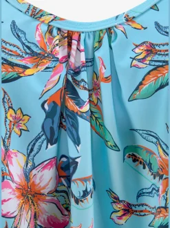 Haut de tankini à motifs floraux avec bretelles et bon maintien