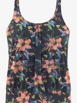 Haut de tankini à motifs floraux avec bretelles et bon maintien