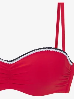 Hauts de bikini bandeau à armatures avec cordons amovibles