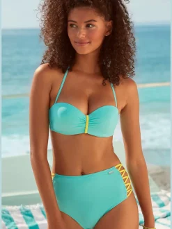 Hauts de bikini bandeau à armatures avec bretelles amovibles