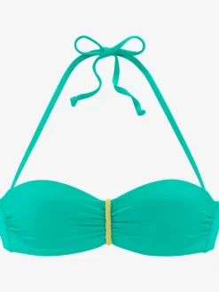 Hauts de bikini bandeau à armatures avec bretelles amovibles