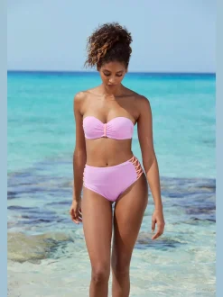 Hauts de bikini bandeau à armatures avec bretelles amovibles