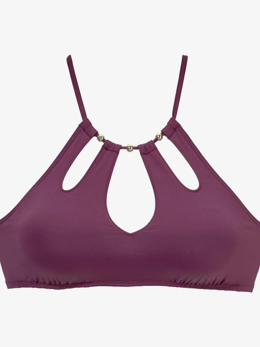 Hauts de bikini bustier avec découpes et bonnets amovibles