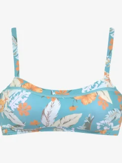 Hauts de bikini imprimés tropicaux avec bonnets amovibles