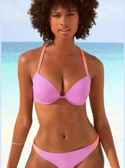 Hauts de bikini push-up à bretelles tressées raffinées