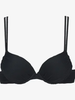 Hauts de bikini push-up à tissu structuré ajustable