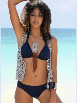 Hauts de bikini triangle avec bonnets rembourrés ajustables