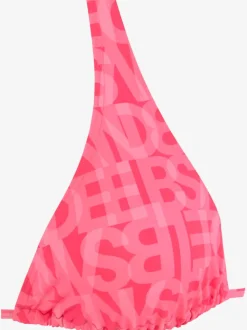 Hauts de bikini triangle imprimé avec bonnets amovibles