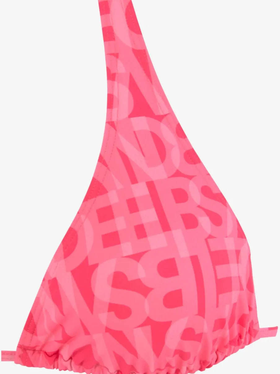 Hauts de bikini triangle imprimé avec bonnets amovibles