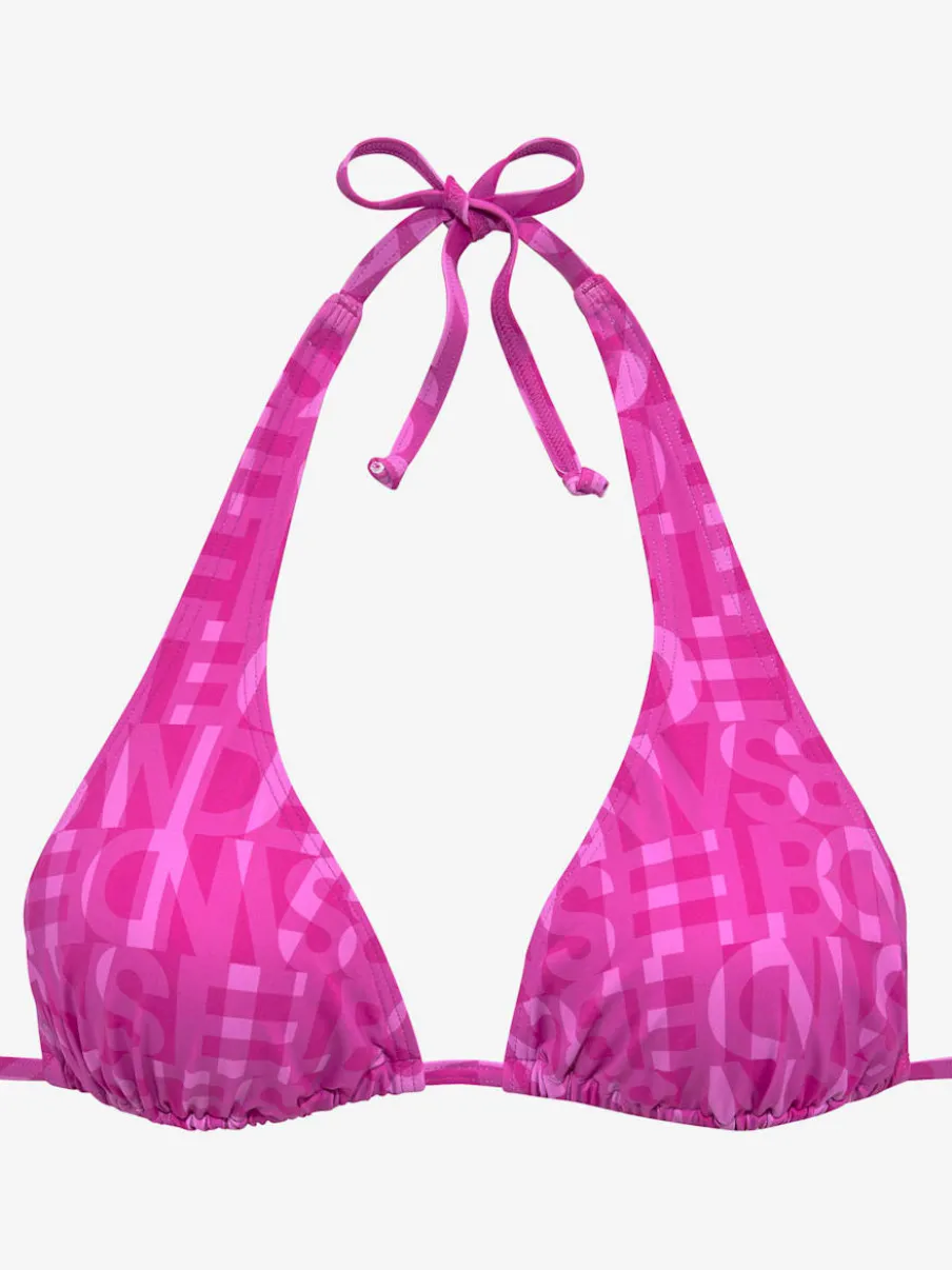 Hauts de bikini triangle imprimé avec bonnets amovibles