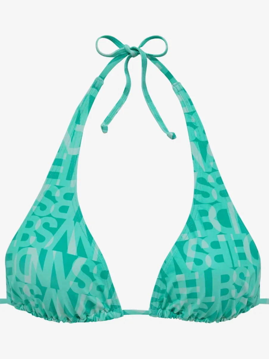 Hauts de bikini triangle imprimé avec bonnets amovibles