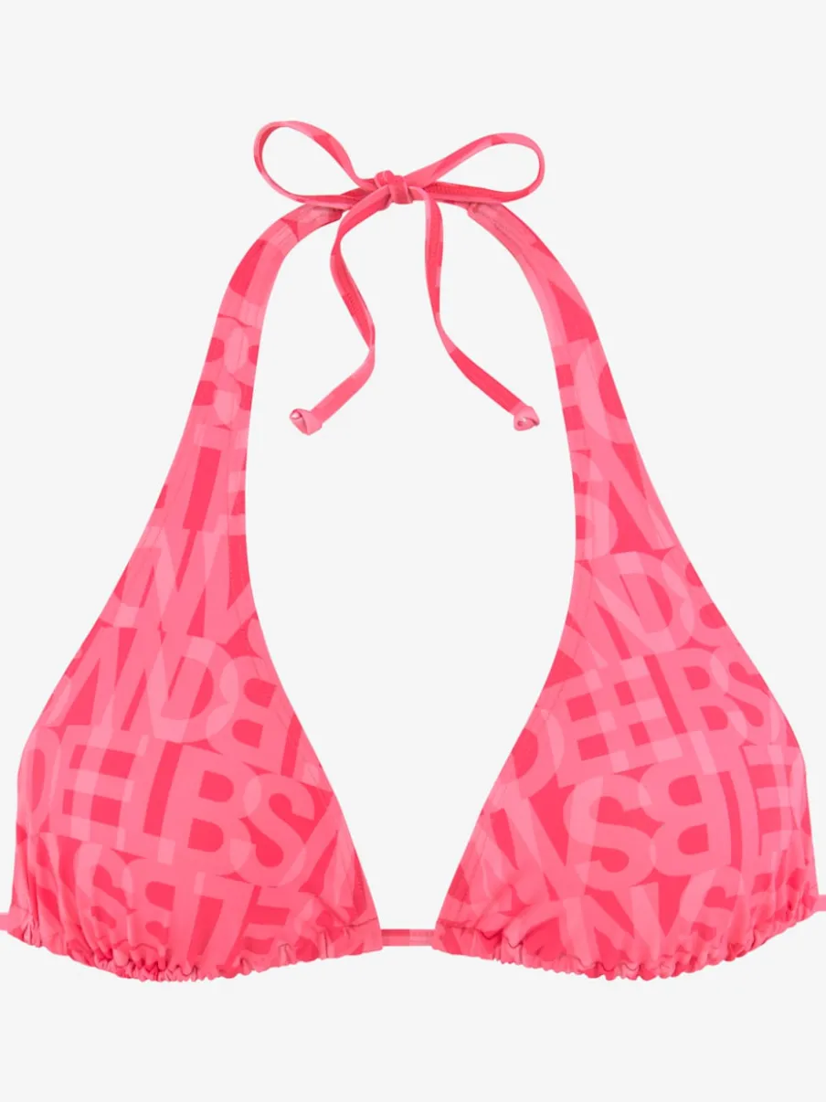 Hauts de bikini triangle imprimé avec bonnets amovibles