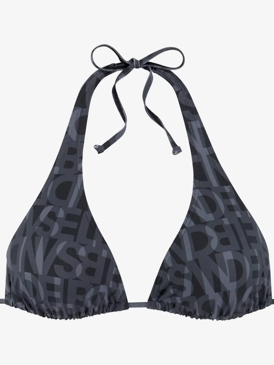 Hauts de bikini triangle imprimé avec bonnets amovibles