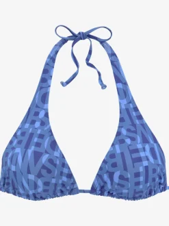 Hauts de bikini triangle imprimé avec bonnets amovibles