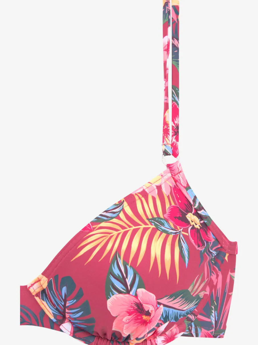 Hauts de maillot de bain à armatures imprimés floraux