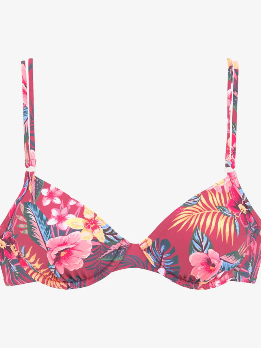 Hauts de maillot de bain à armatures imprimés floraux