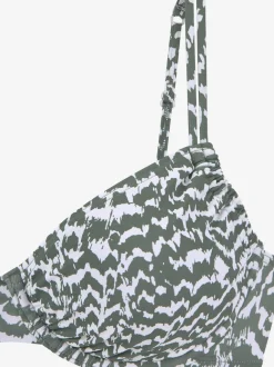 Hauts de maillot de bain à armatures motifs géométriques ajustables