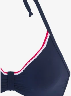 Hauts de maillot de bain avec bonnets amovibles cordons