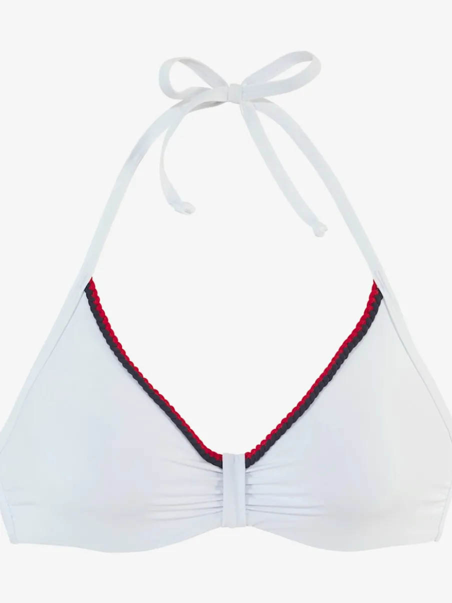 Hauts de maillot de bain avec bonnets amovibles cordons