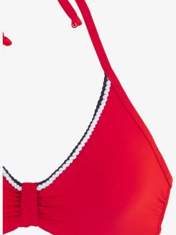 Hauts de maillot de bain avec bonnets amovibles cordons