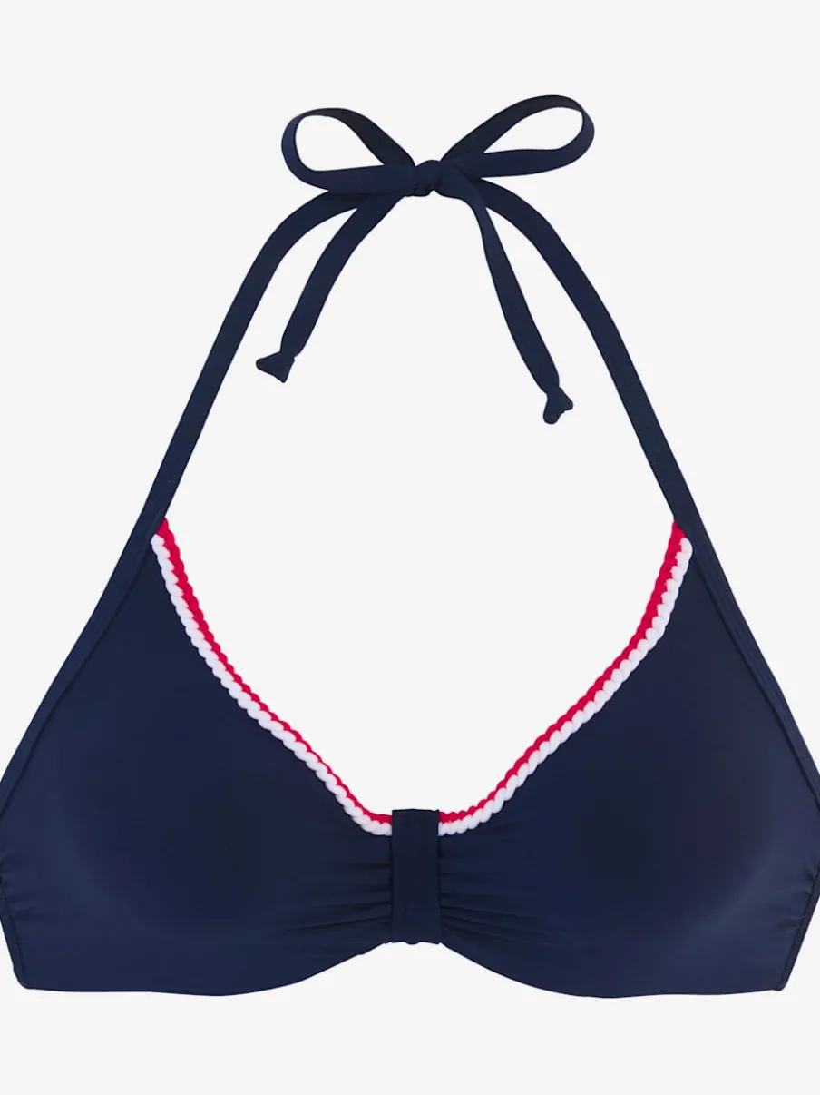Hauts de maillot de bain avec bonnets amovibles cordons