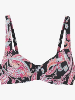 Hauts de maillot de bain imprimés à armatures réglables