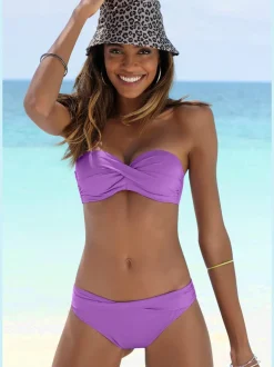 Hauts de maillots de bain bandeau avec bonnets rembourrés