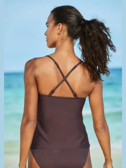 Hauts de tankini avec bonnets amovibles et bretelles ajustables