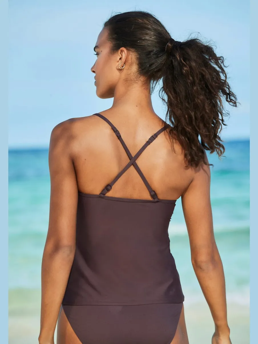 Hauts de tankini avec bonnets amovibles et bretelles ajustables