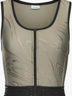 Hauts techniques courts avec glissière et ceinture élastique
