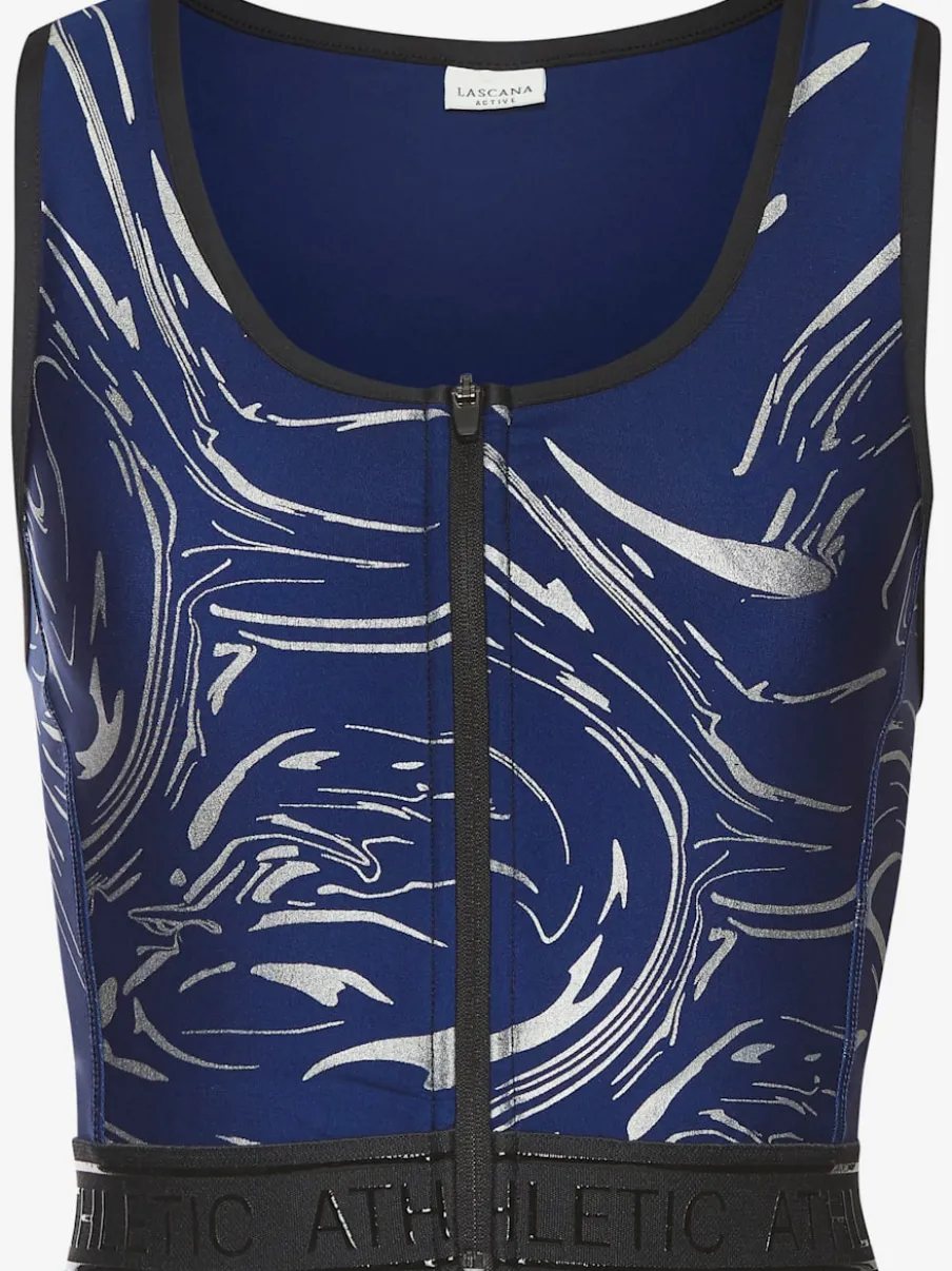 Hauts techniques courts avec glissière et ceinture élastique