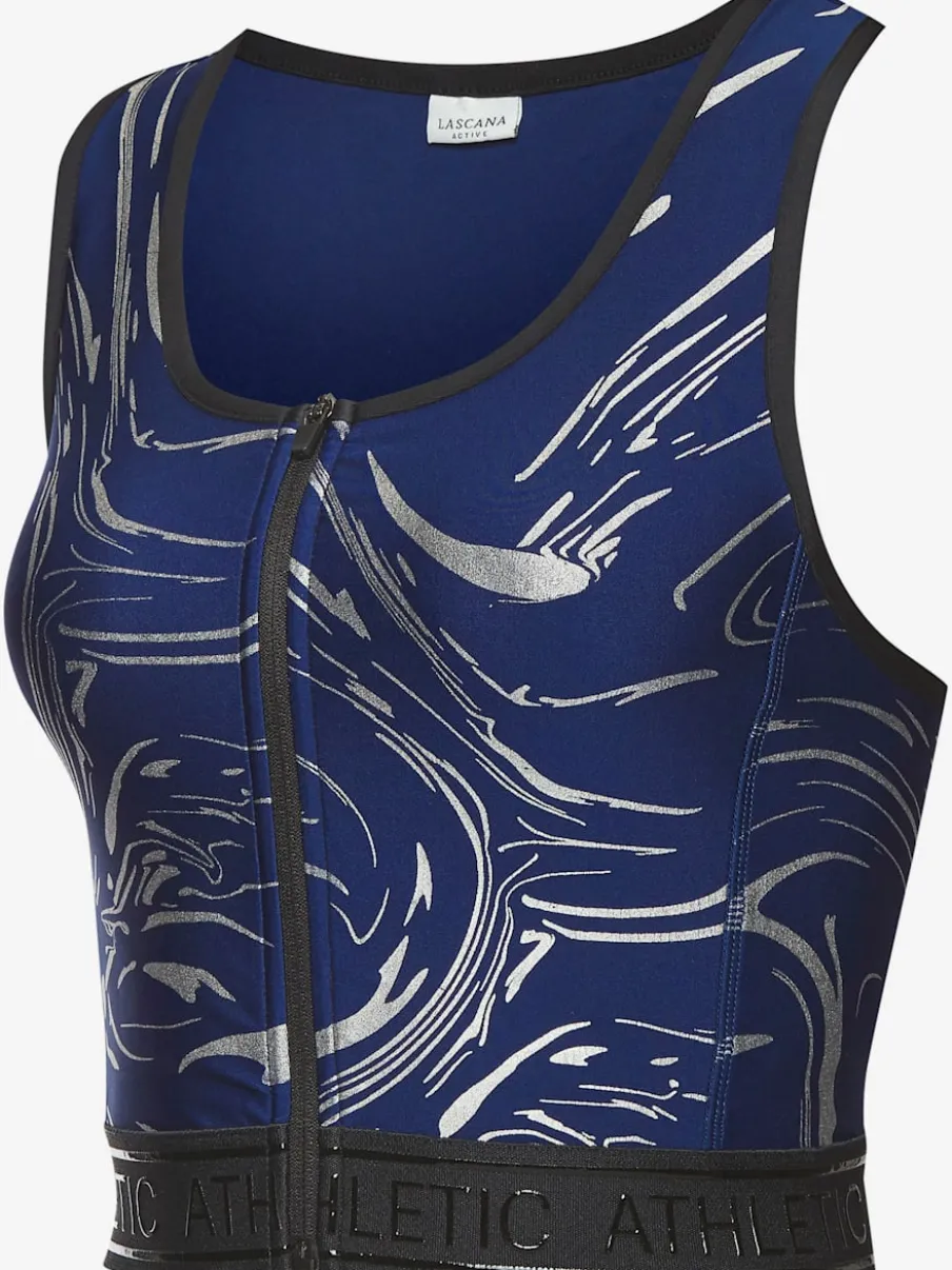 Hauts techniques courts avec glissière et ceinture élastique