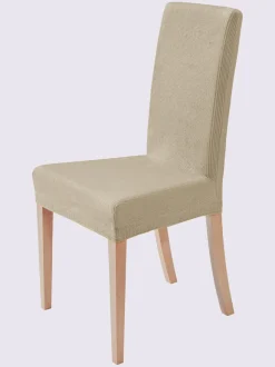 Housse de chaise mélange de matières facile d'entretien