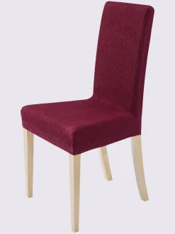 Housse de chaise mélange de matières facile d'entretien