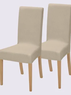 Housse de chaise mélange de matières facile d'entretien