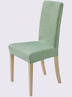 Housse de chaise mélange de matières facile d'entretien