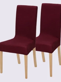 Housse de chaise mélange de matières facile d'entretien