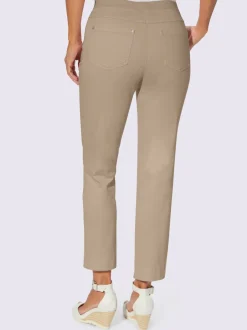 Jean 7/8 avec ceinture intérieure élastique et 5 poches
