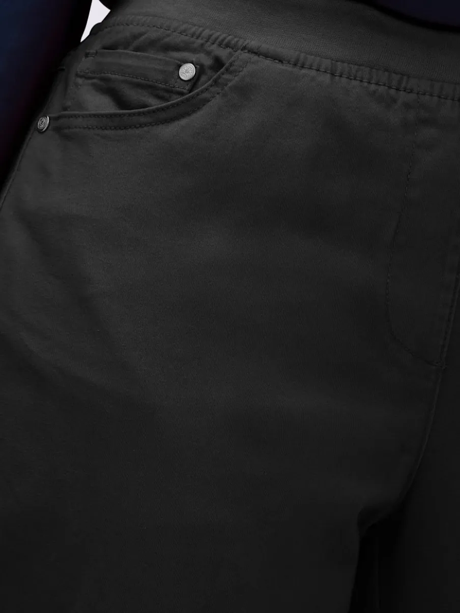 Jean 7/8 avec ceinture intérieure élastique et 5 poches