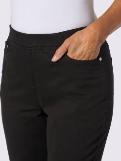 Jean 7/8 avec ceinture intérieure élastique et 5 poches