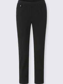 Jean 7/8 avec ceinture intérieure élastique et 5 poches