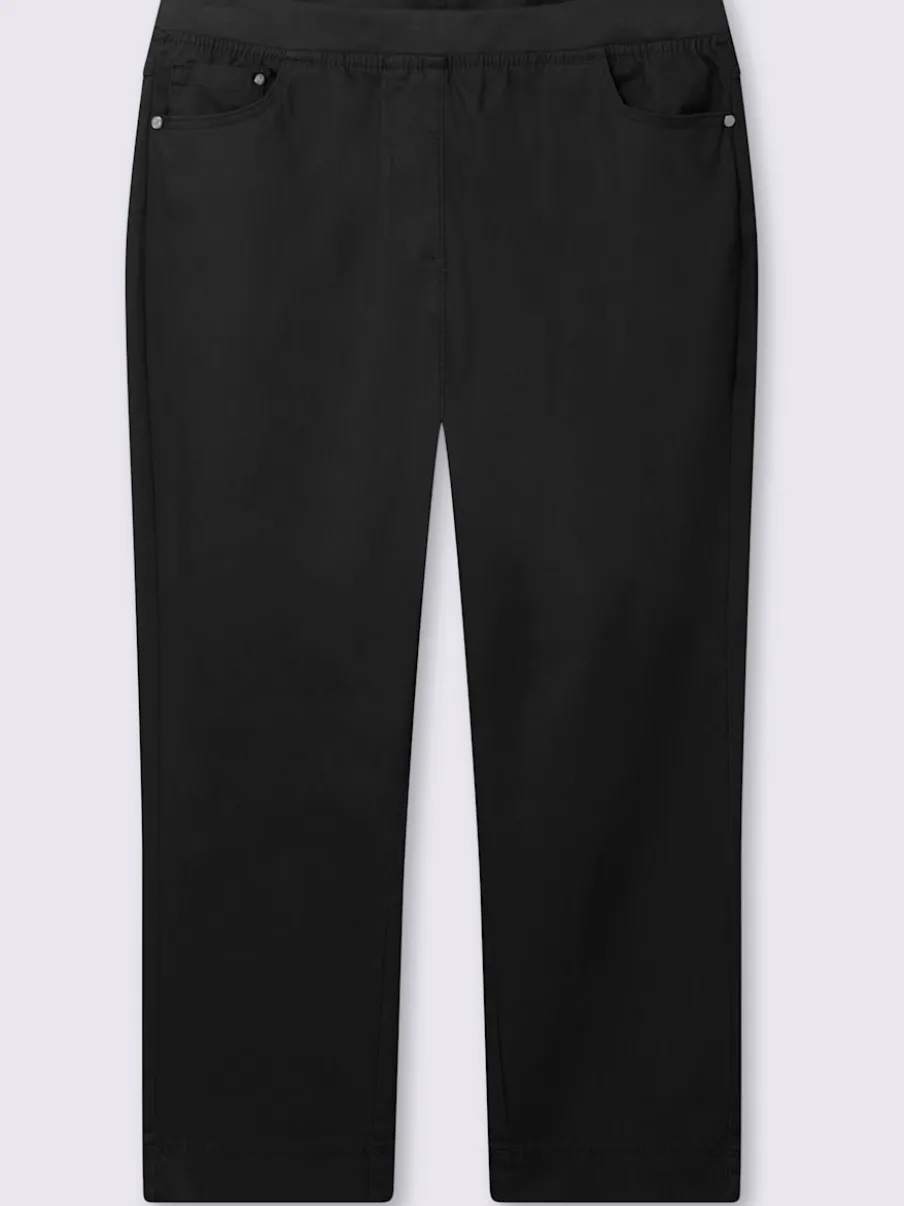 Jean 7/8 avec ceinture intérieure élastique et 5 poches