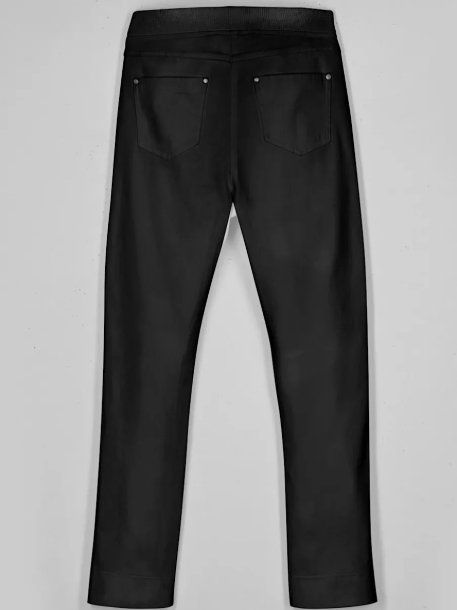 Jean 7/8 avec ceinture intérieure élastique et 5 poches