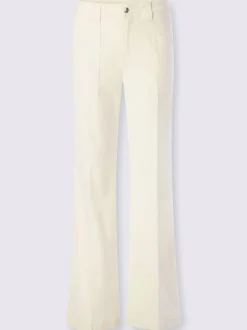 Jean bootcut avec poches plaquées et plis flatteurs