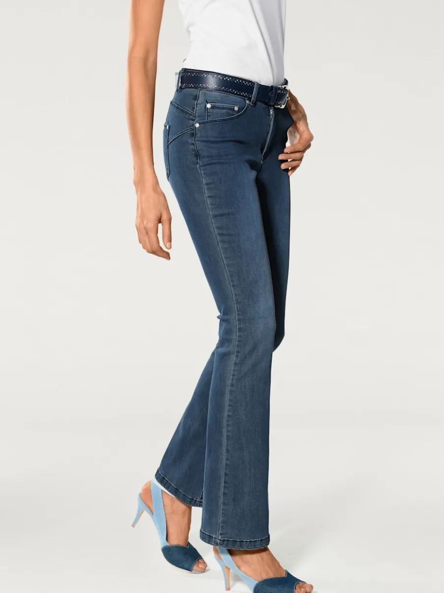 Jean bootcut avec Power Mesh et élasthanne intégré